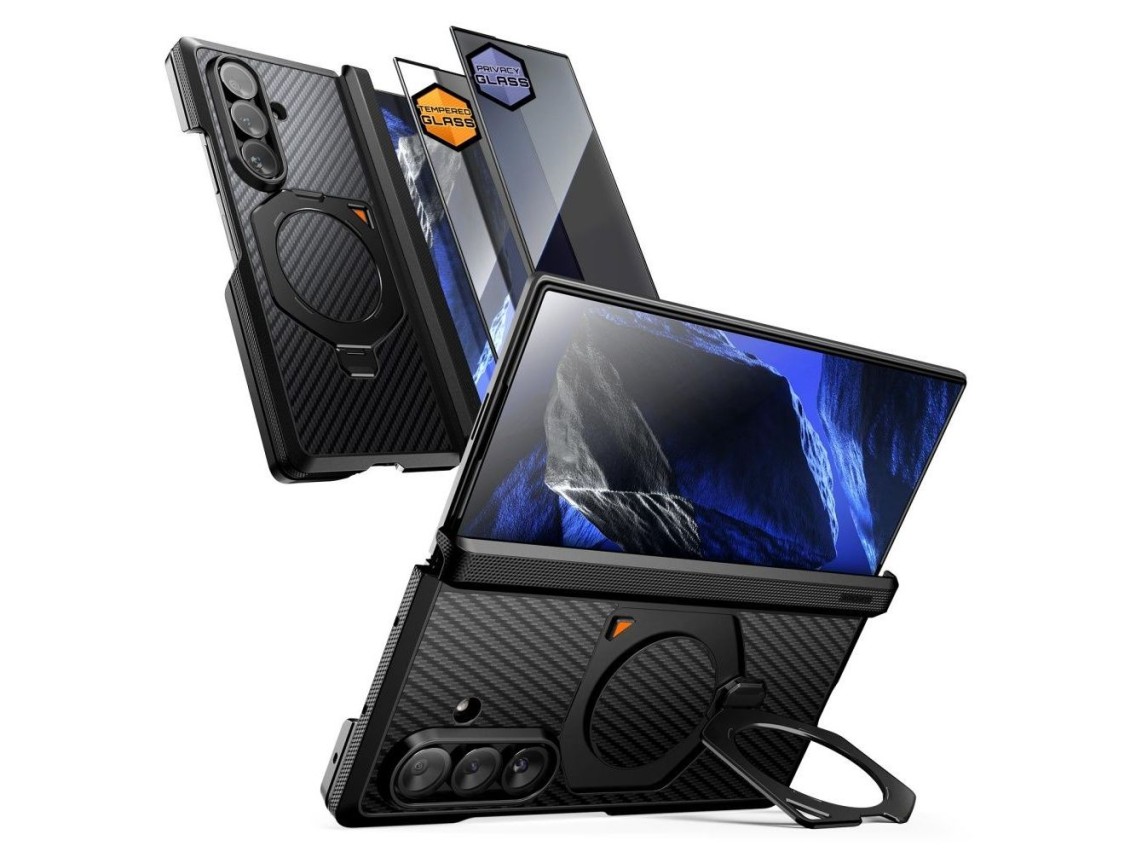 Supcase UB Aero MagSafe 2-Set Case for Samsung Galaxy Z Fold 8 Ultra - Black