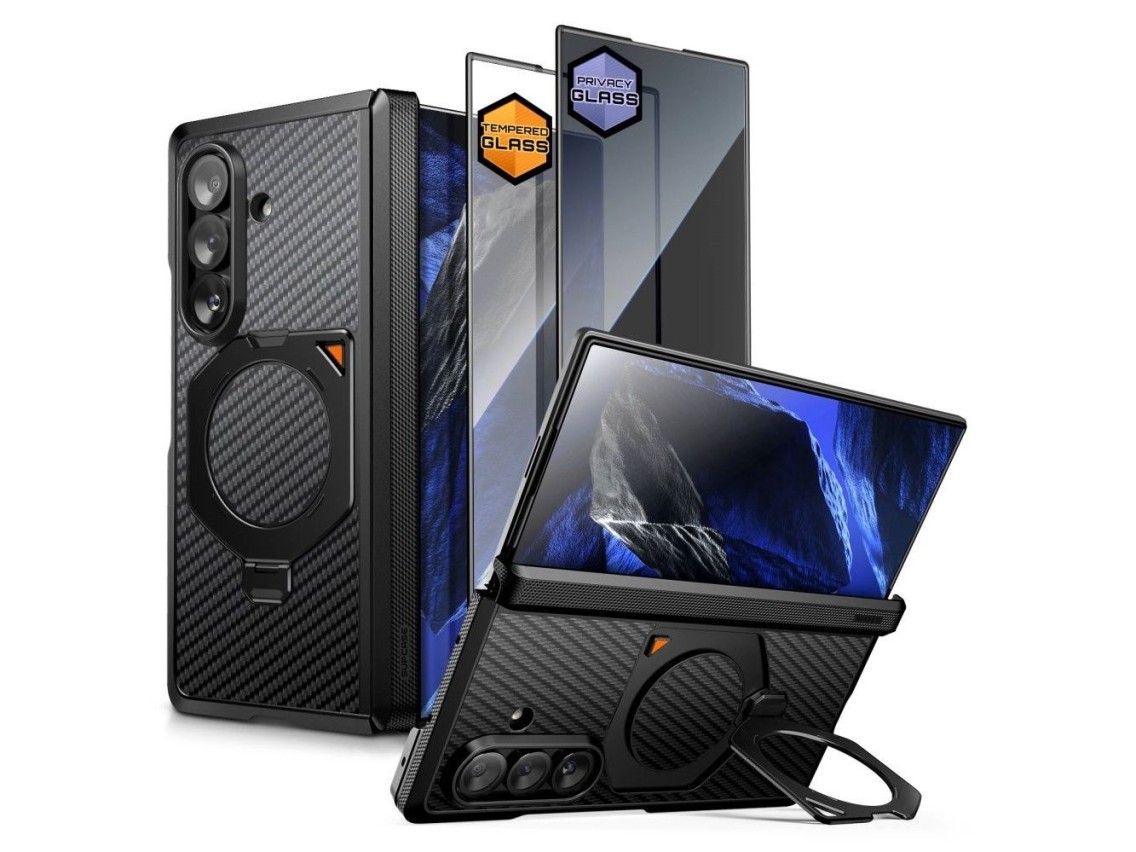 Supcase UB Aero MagSafe 2-Set Case for Samsung Galaxy Z Fold 8 Ultra - Black