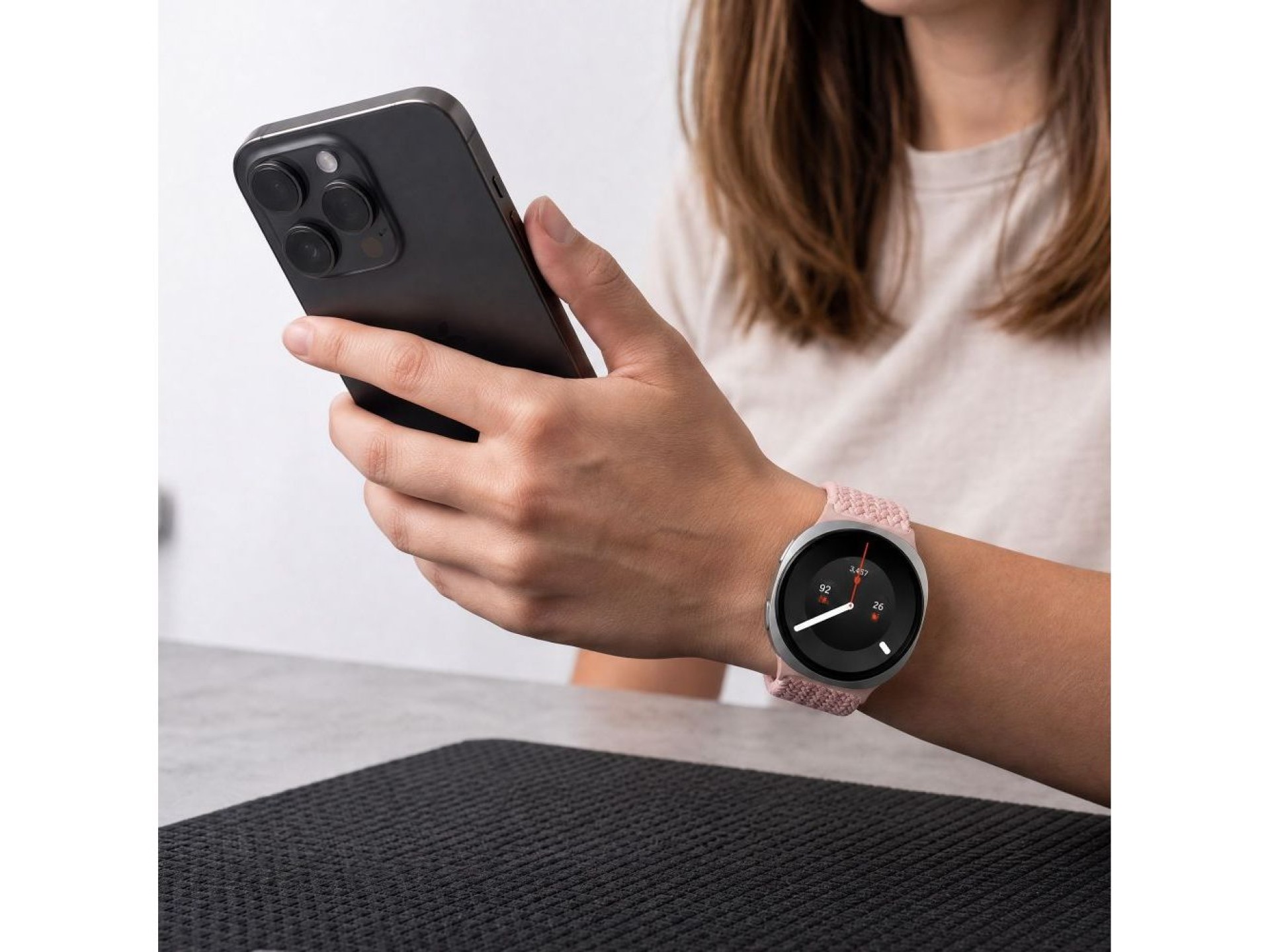 Tech-Protect NylonMag Strap for Samsung Galaxy Watch 40/44/46mm - Pink