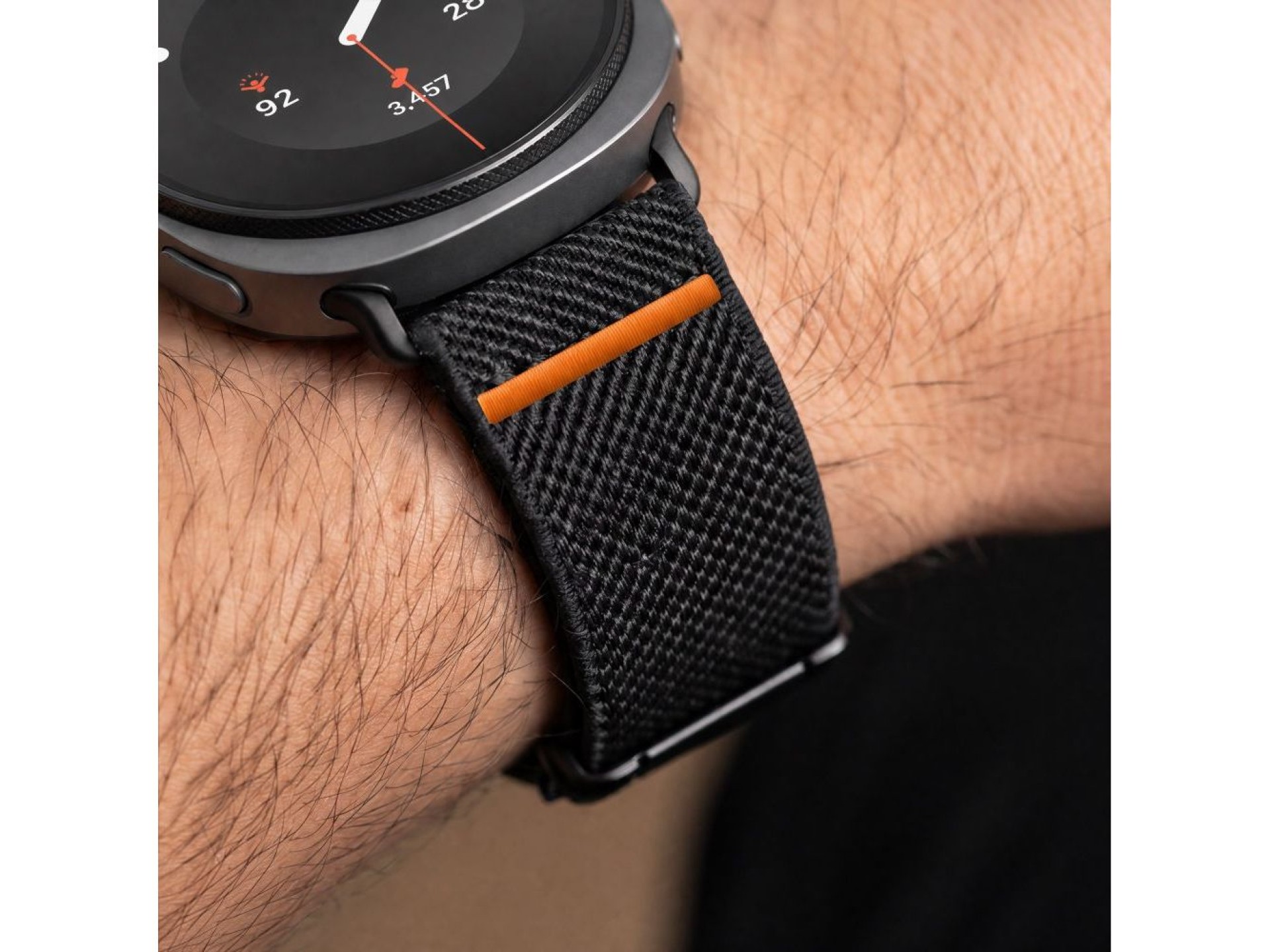 Correa con cierre de nailon Tech-Protect para Samsung Galaxy Watch de 40/44/46 mm - Negra