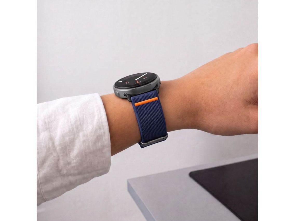 Tech-Protect Nylon Clasp Strap for Samsung Galaxy Watch 40/44/46 mm - Navy Blue