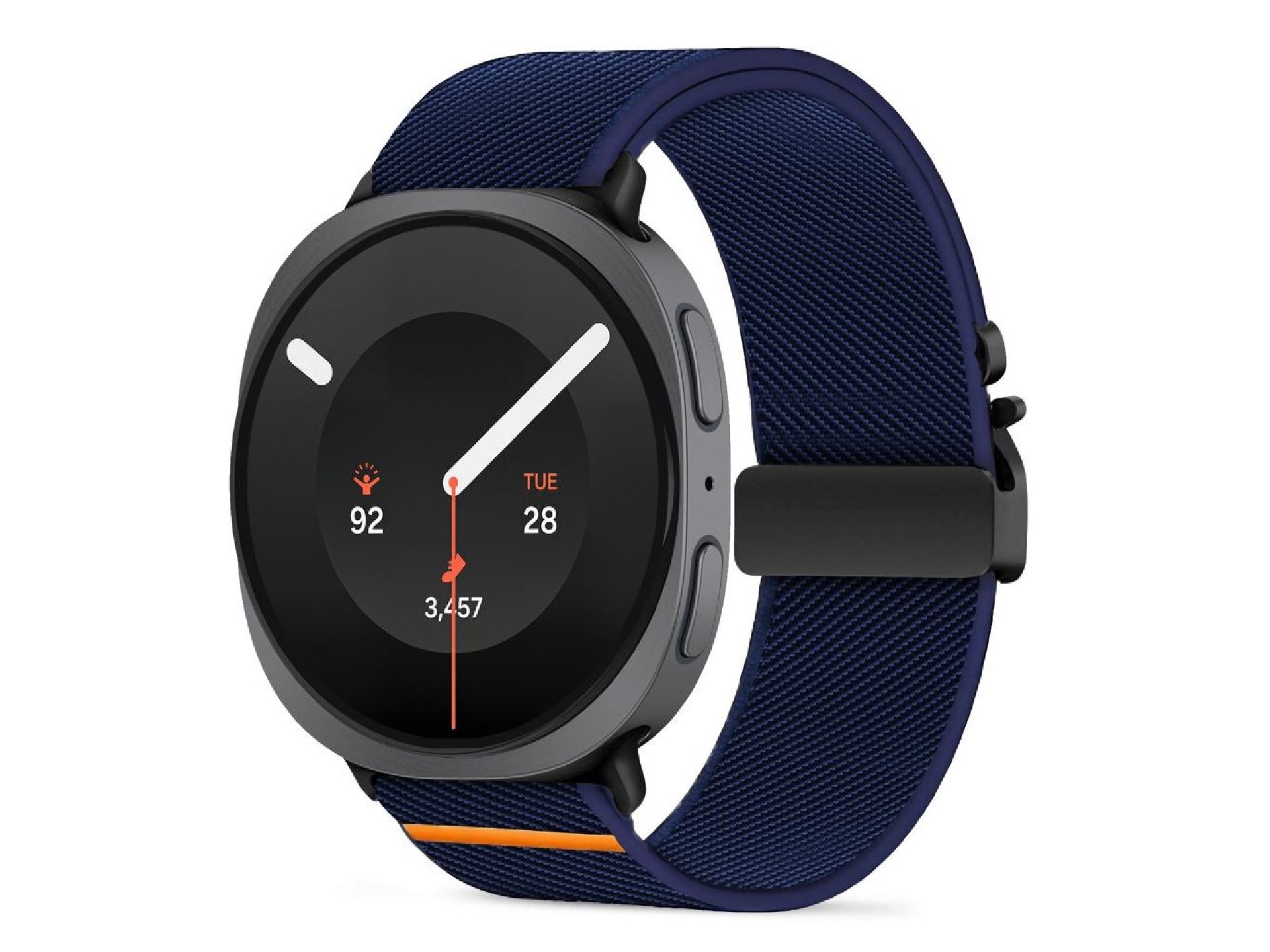 Tech-Protect Nylon Clasp Strap for Samsung Galaxy Watch 40/44/46 mm - Navy Blue