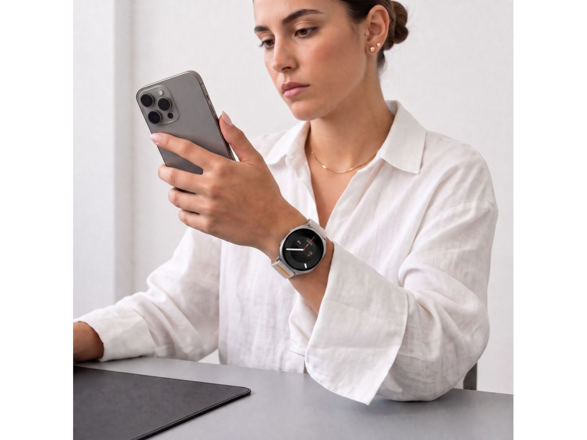 Correa con cierre de nailon Tech-Protect para Samsung Galaxy Watch 40/44/46 mm - Beige