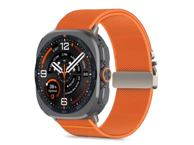 Tech-Protect Nylon Clasp for Samsung Galaxy Watch Ultra 47mm - Orange Tech-Protect Nylon Clasp for Samsung Galaxy Watch Ultra 47mm - Orange
