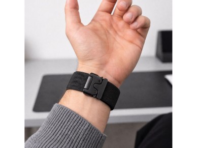 Cierre de nailon Tech-Protect para Samsung Galaxy Watch Ultra de 47 mm - Negro Cierre de nailon Tech-Protect para Samsung Galaxy Watch Ultra de 47 mm - Negro