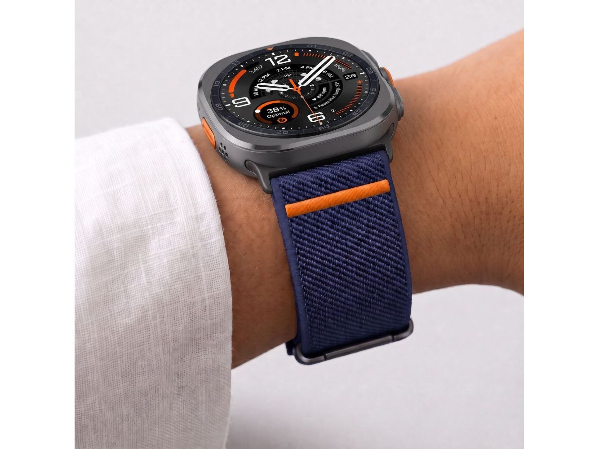 Tech-Protect Nylon Clasp for Samsung Galaxy Watch Ultra 47mm - Navy Blue