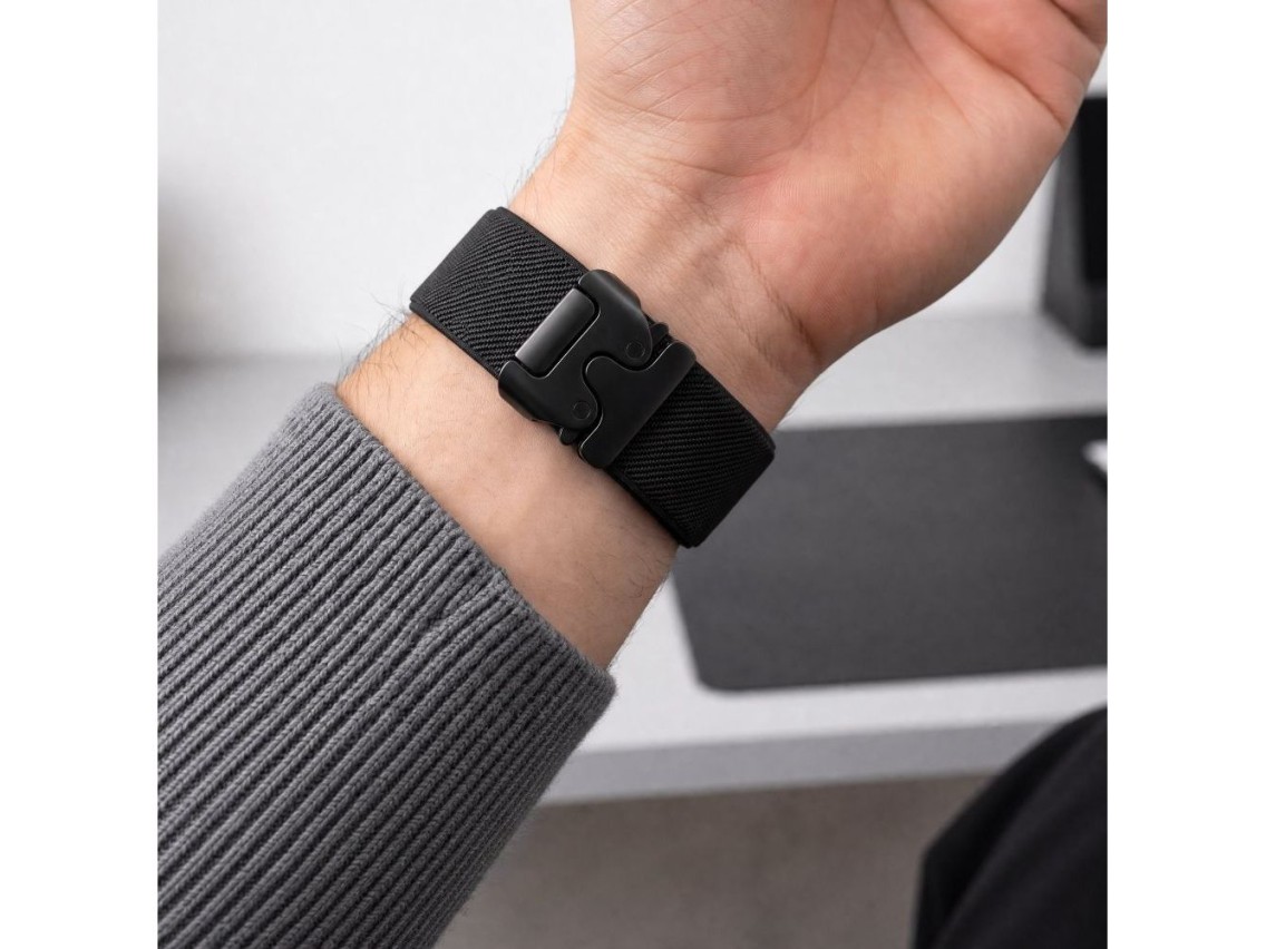 Cierre de nailon Tech-Protect para Samsung Galaxy Watch Ultra de 47 mm - Negro