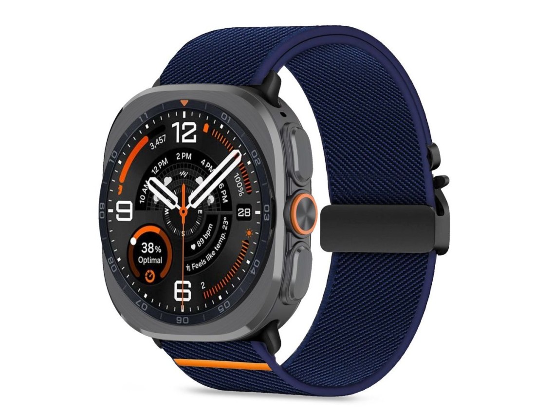 Tech-Protect Nylon Clasp for Samsung Galaxy Watch Ultra 47mm - Navy Blue