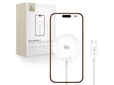 Tech-Protect A54 MagSafe 25W QI2.2 Wireless Charger - White Tech-Protect A54 MagSafe 25W QI2.2 Wireless Charger - White
