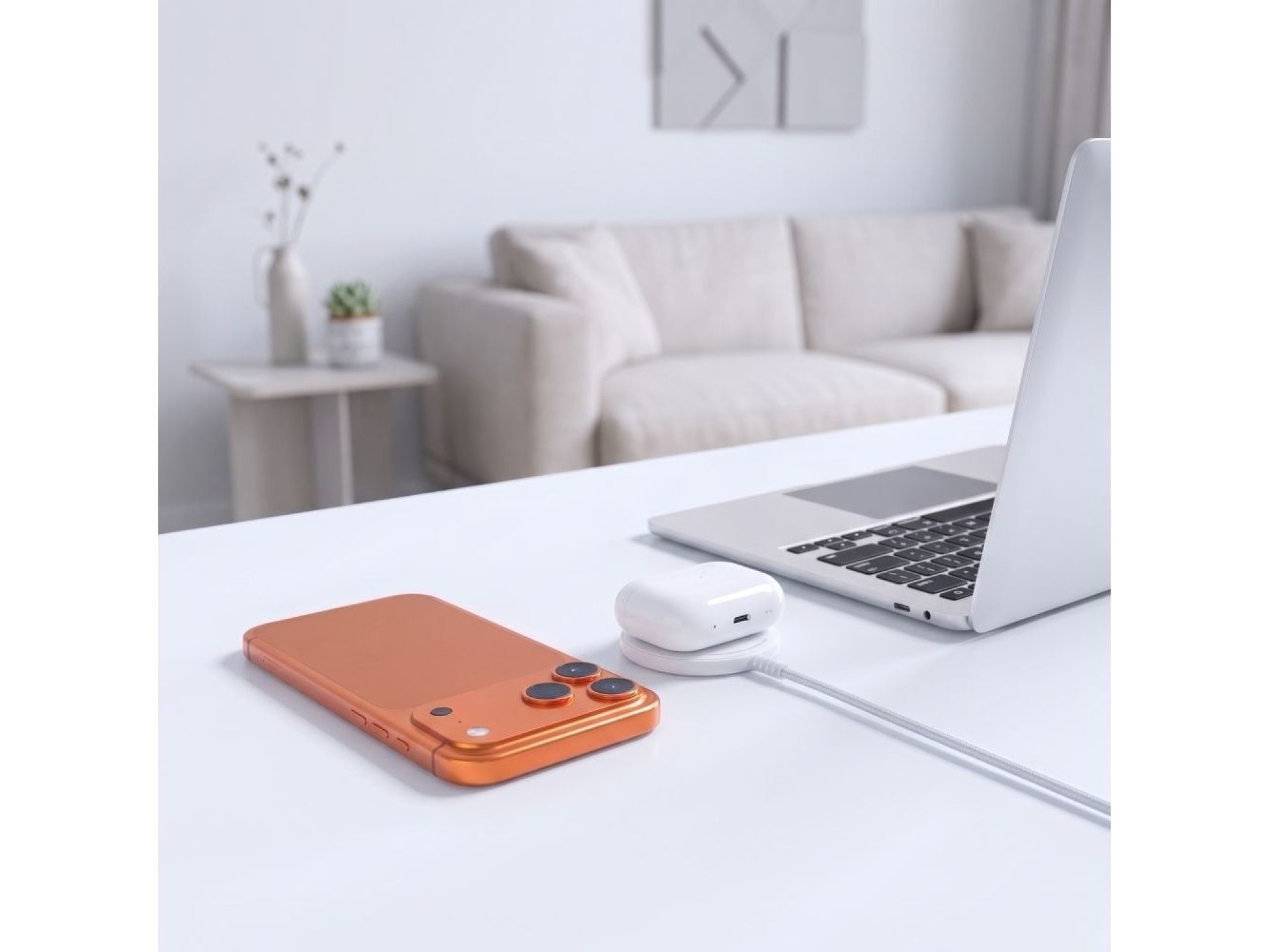 Cargador inalámbrico Tech-Protect A54 MagSafe de 25 W QI2.2 - Blanco