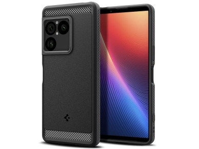 Capa Spigen Rugged Armor para Sony Xperia 1 VIII - Preto Fosco Capa Spigen Rugged Armor para Sony Xperia 1 VIII - Preto Fosco