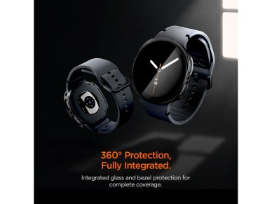 Funda Spigen Thin Fit 360 para Samsung Galaxy Watch de 44 mm - Negra