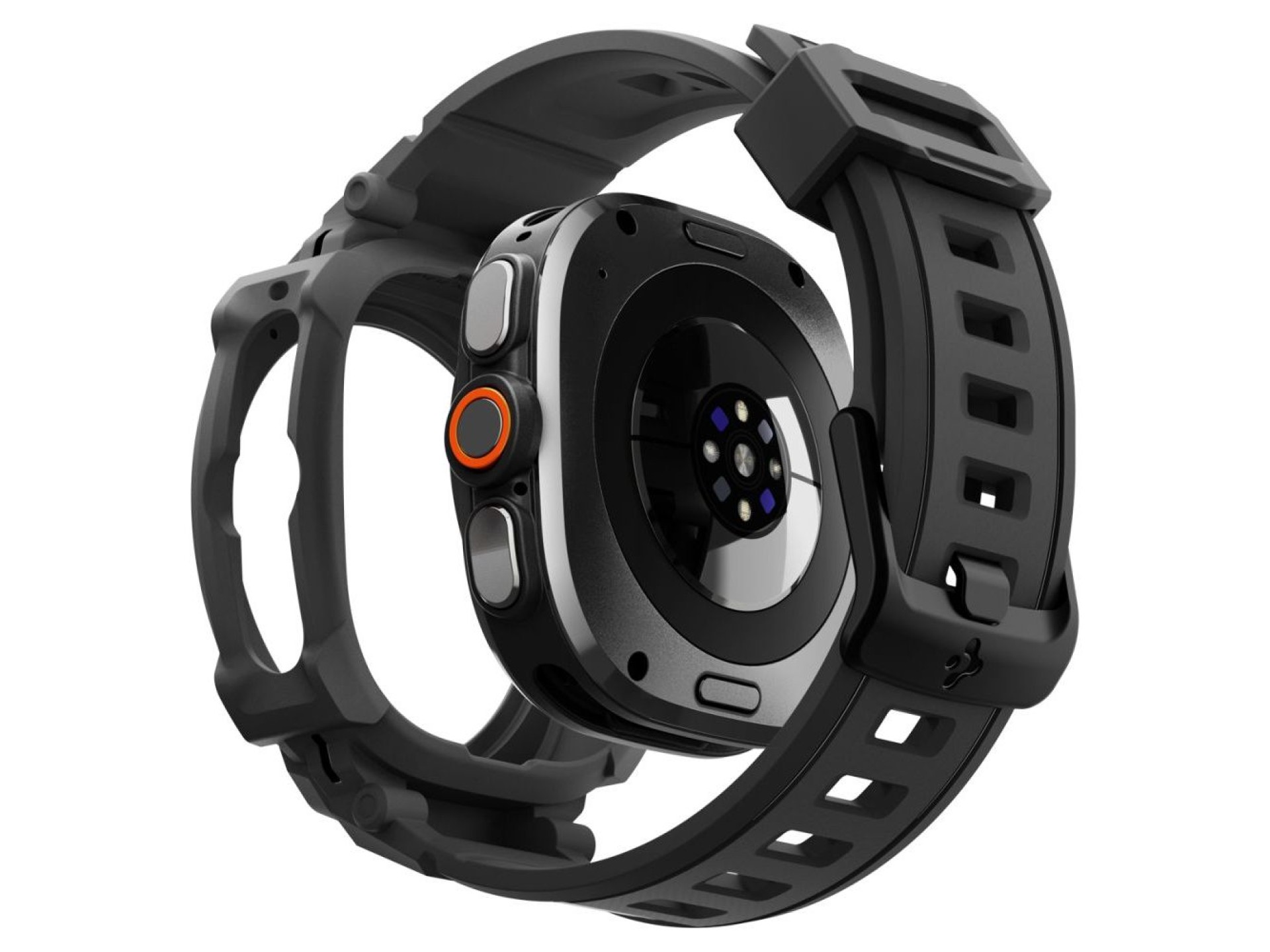 Spigen Rugged Armor Pro Case Strap for Samsung Galaxy Watch Ultra 2 2026 47mm - Matte Black