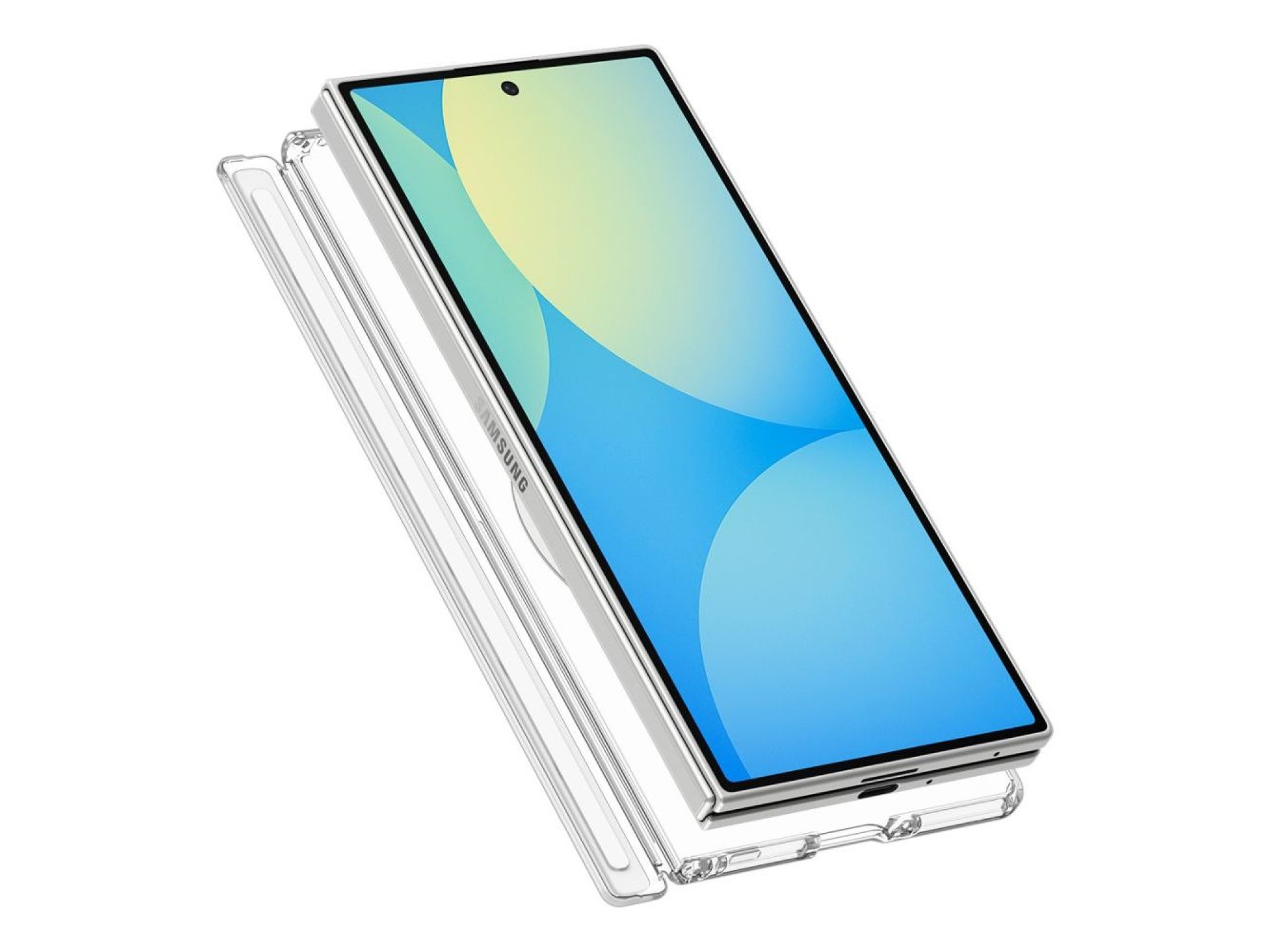 Capa Spigen Ultra Hybrid Pro MagSafe para Samsung Galaxy Z Fold 8 Ultra - Transparente e Branca
