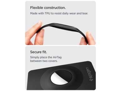 Spigen AirFit 2 2-Pack Case for Apple AirTag 1/2 - Black Spigen AirFit 2 2-Pack Case for Apple AirTag 1/2 - Black