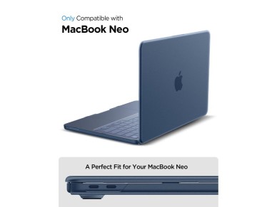 Spigen AirSkin Case for MacBook Neo 13" 2026 - Matte Navy Blue