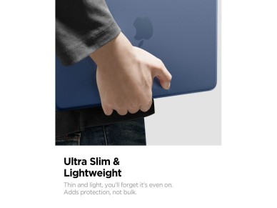 Spigen AirSkin Case for MacBook Neo 13" 2026 - Matte Navy Blue