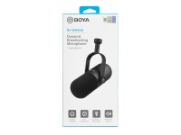 Microfone dinâmico cardioide XLR BOYA BY-DM500 para podcasts - Preto Microfone dinâmico cardioide XLR BOYA BY-DM500 para podcasts - Preto