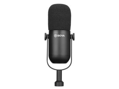 Micrófono dinámico cardioide XLR BOYA BY-DM500 para podcasts - Negro Micrófono dinámico cardioide XLR BOYA BY-DM500 para podcasts - Negro