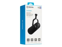Microfone dinâmico cardioide XLR BOYA BY-DM500 para podcasts - Preto Microfone dinâmico cardioide XLR BOYA BY-DM500 para podcasts - Preto