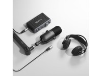 Microfone dinâmico cardioide XLR BOYA BY-DM500 para podcasts - Preto Microfone dinâmico cardioide XLR BOYA BY-DM500 para podcasts - Preto