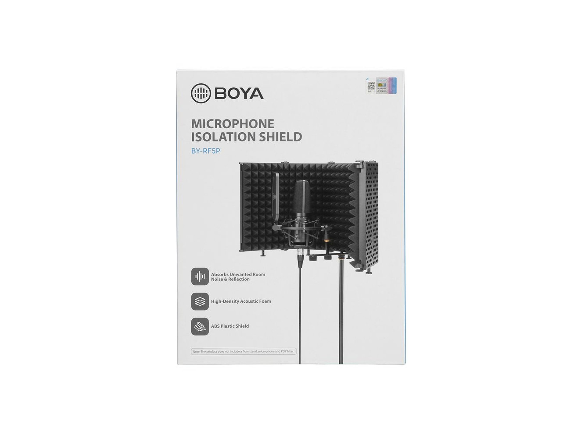 Pantalla acústica para micrófono BOYA BY-RF5P - negra