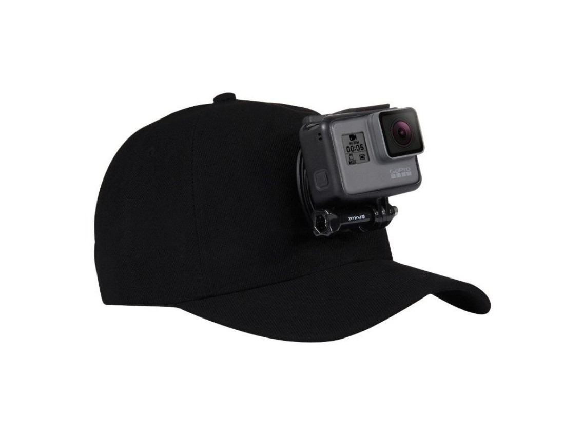 Boné Puluz com suporte para câmera esportiva (DJI, GoPro, Insta360)