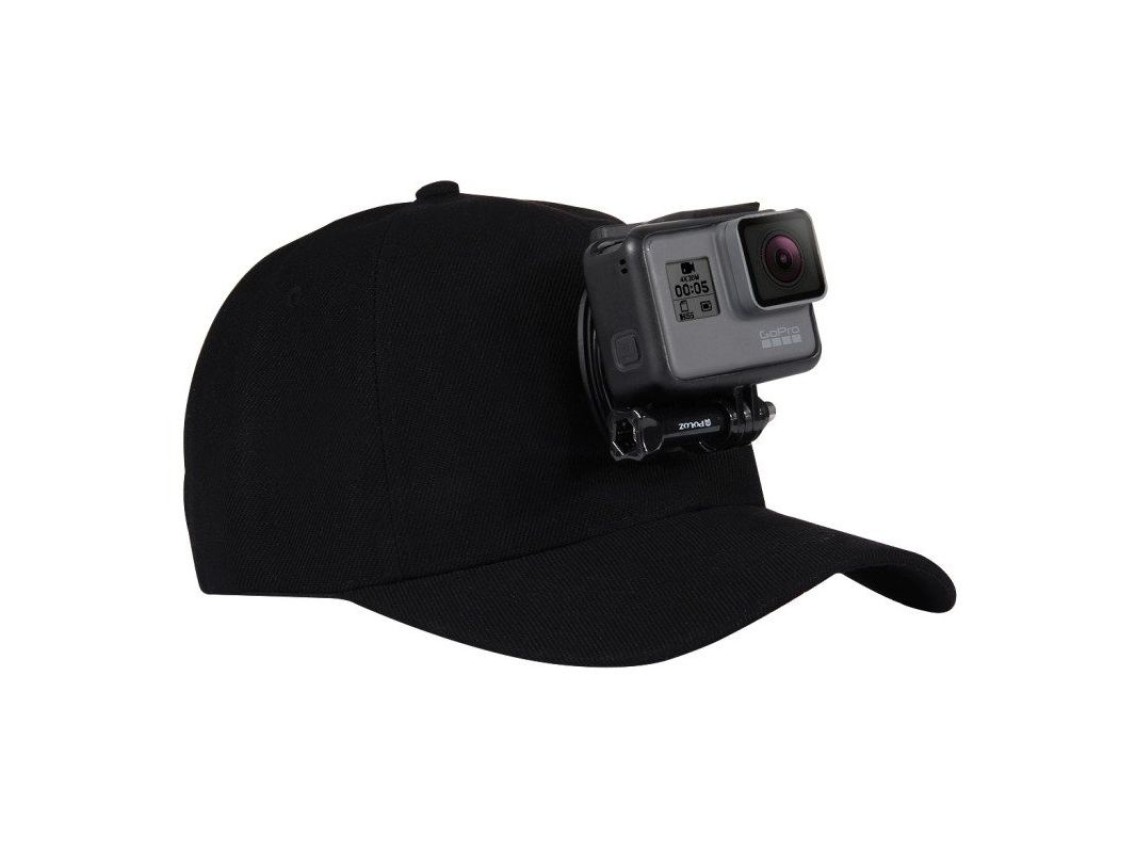 Boné Puluz com suporte para câmera esportiva (DJI, GoPro, Insta360)