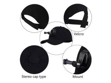 Bon� Puluz com suporte para c�mera esportiva (DJI, GoPro, Insta360)