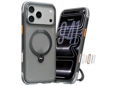 Torras - Ostand Spin Air Series - iPhone 17 Pro Max - Negro Sombra