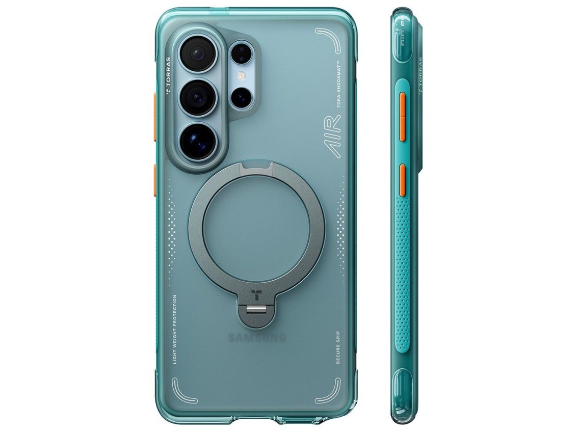 Torras - Serie Ostand Spin Air - Samsung Galaxy S26 Ultra - Verde Glaciar