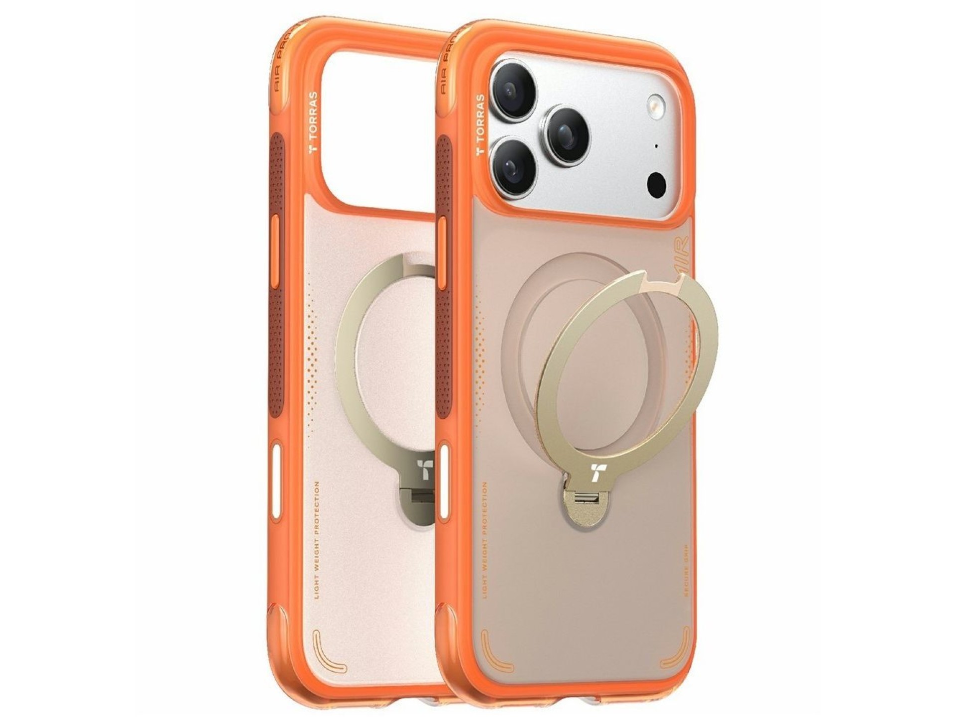Torras - Ostand Spin Air Series - iPhone 17 Pro - Orange Horizon