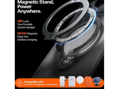Torras - Ostand Spin Air Series - iPhone 17 Pro - Shadow Black Torras - Ostand Spin Air Series - iPhone 17 Pro - Shadow Black