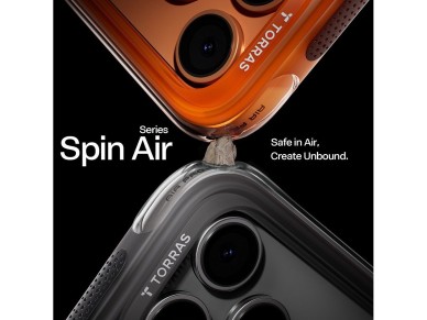 Torras - Ostand Spin Air Series - iPhone 17 Pro - Shadow Black Torras - Ostand Spin Air Series - iPhone 17 Pro - Shadow Black