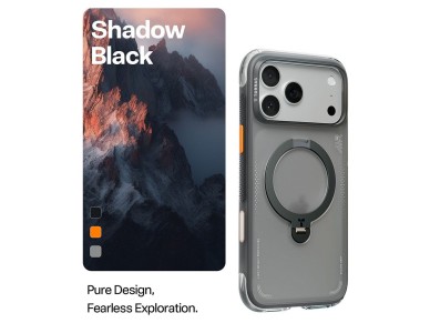Torras - Ostand Spin Air Series - iPhone 17 Pro - Shadow Black Torras - Ostand Spin Air Series - iPhone 17 Pro - Shadow Black