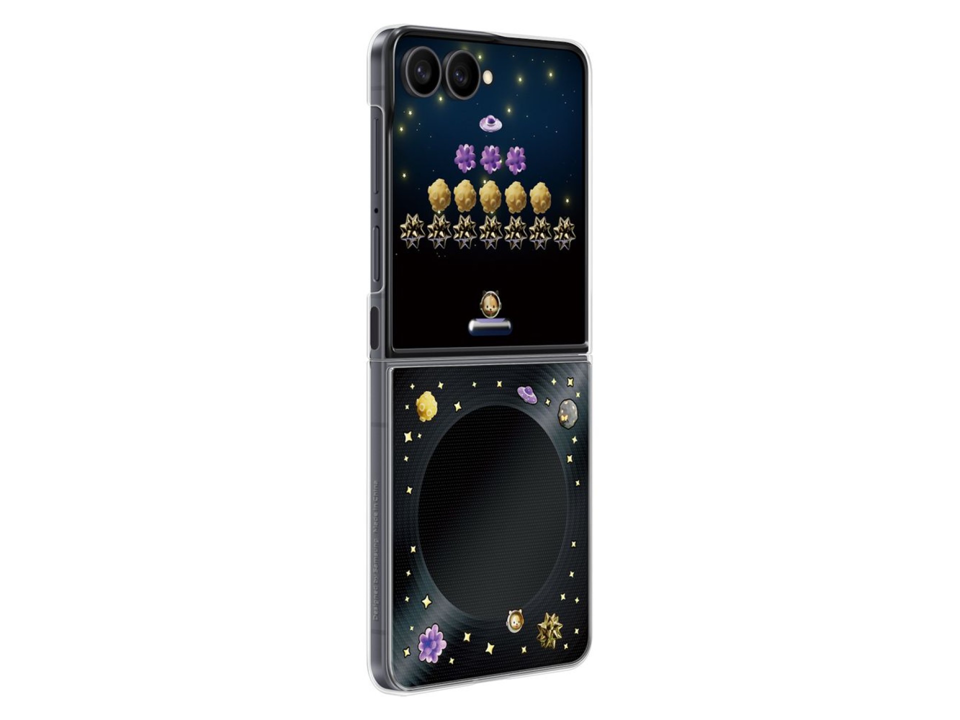 Funda Samsung Flipsuit para Samsung Galaxy Z Flip 8 con tarjeta LED interactiva - Negra