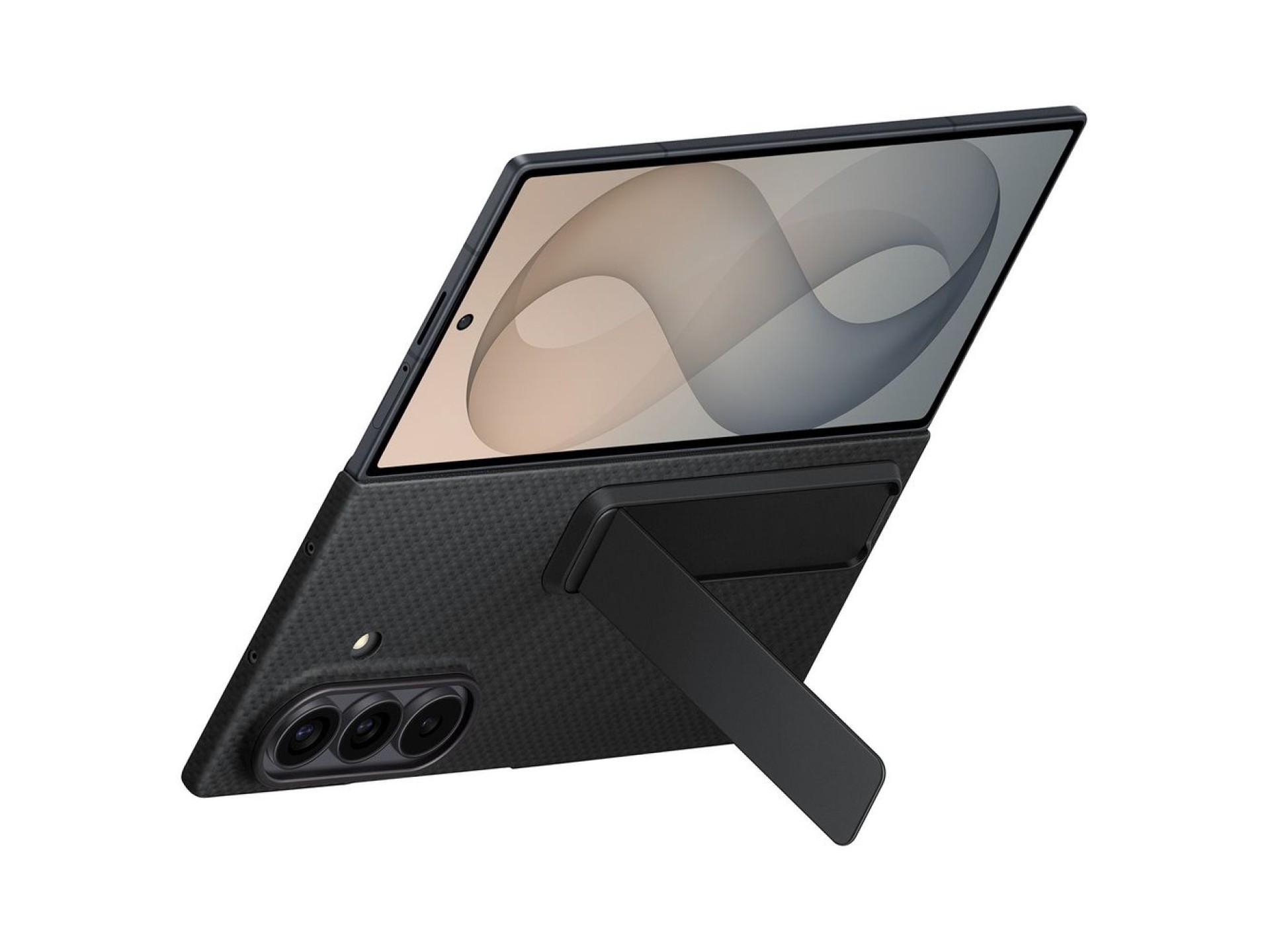 Capa Samsung Carbon Standing Case EF-XF971SBE para Samsung Galaxy Z Fold 8 Ultra com suporte + 2 pel