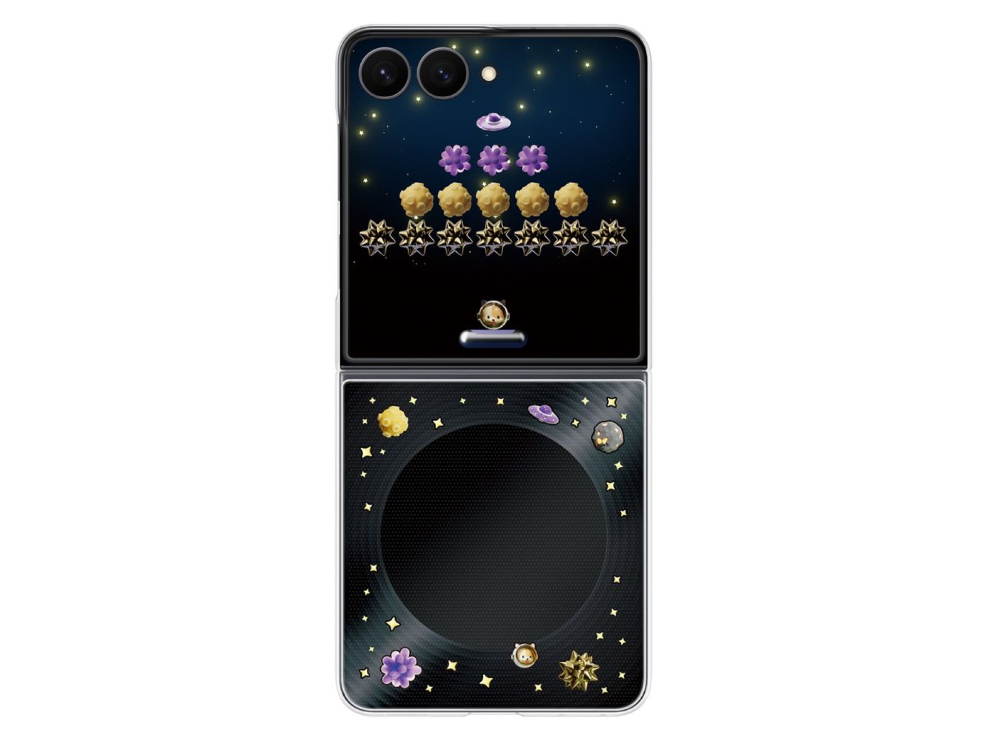 Funda Samsung Flipsuit para Samsung Galaxy Z Flip 8 con tarjeta LED interactiva - Negra