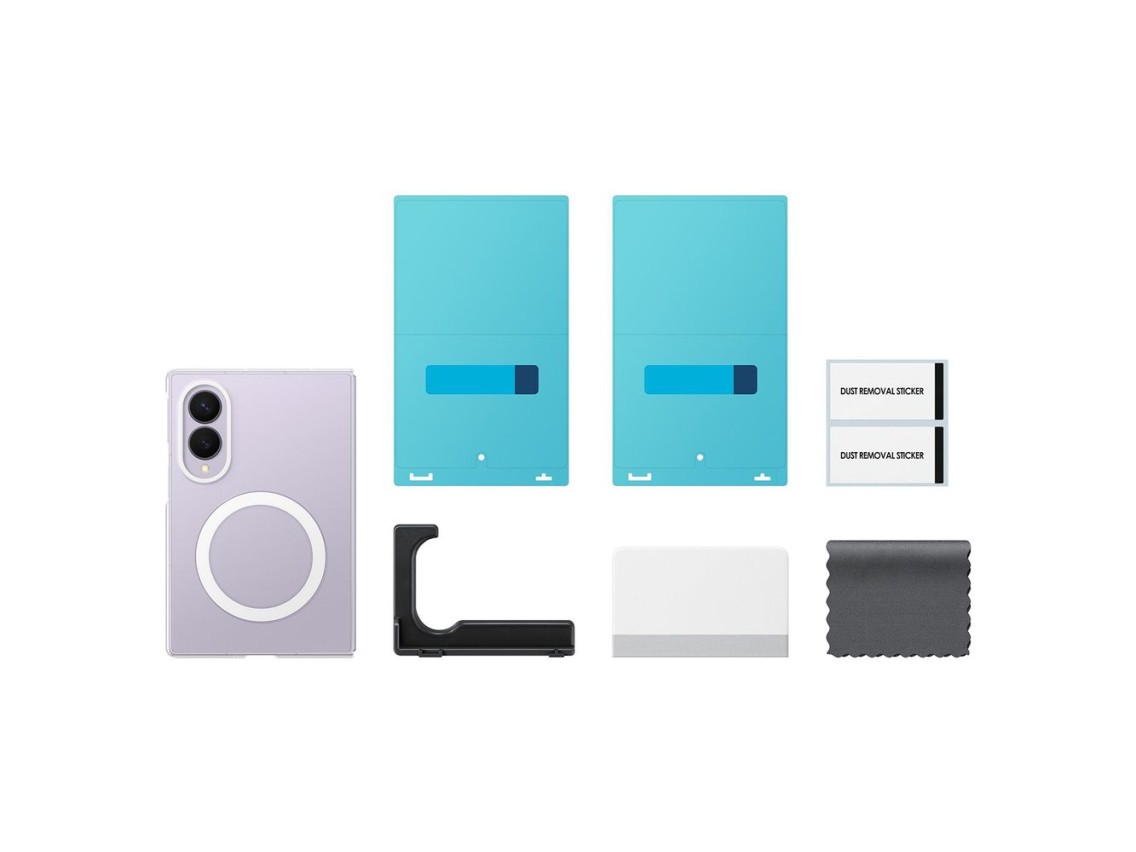 Capa magnética transparente Samsung para Samsung Galaxy Z Fold 8 de 0,8 mm, compatível com MagSafe +