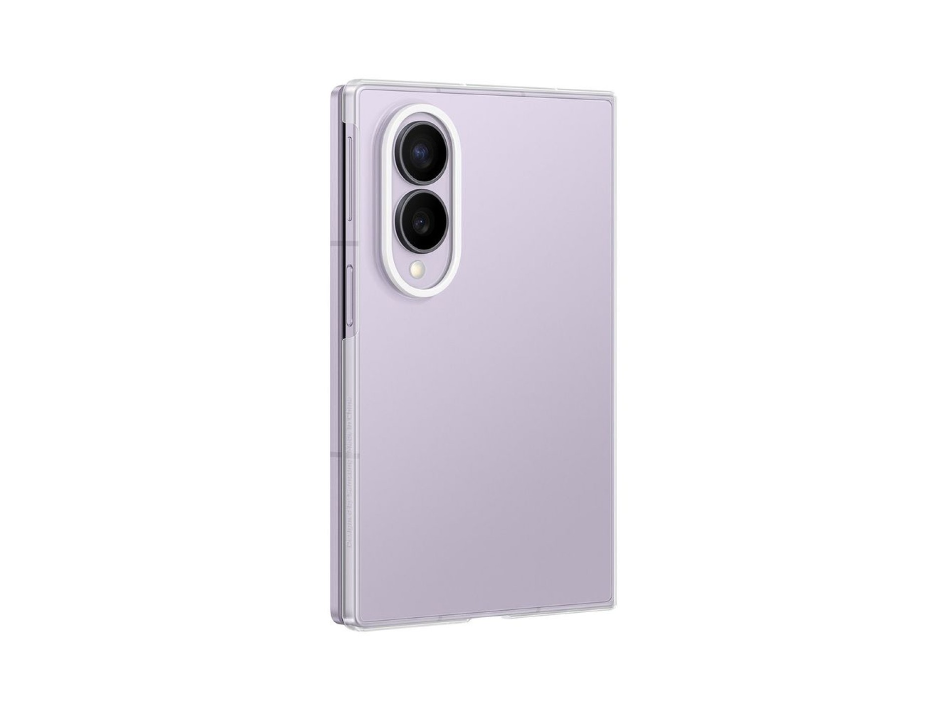 Funda transparente Samsung para Samsung Galaxy Z Fold 8 de 0,8 mm + 2 láminas antirreflectantes - tr