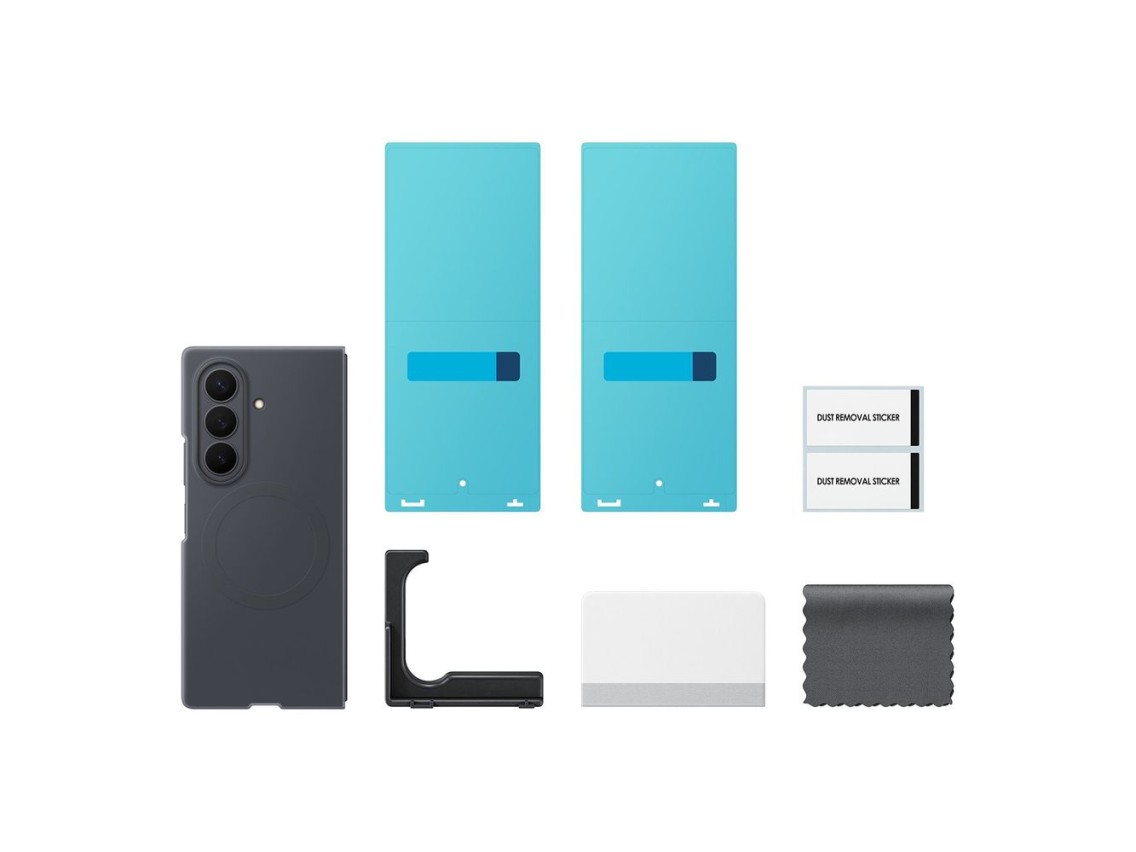 Funda magnética de silicona Samsung para Samsung Galaxy Z Fold 8 compatible con MagSafe + 2 láminas