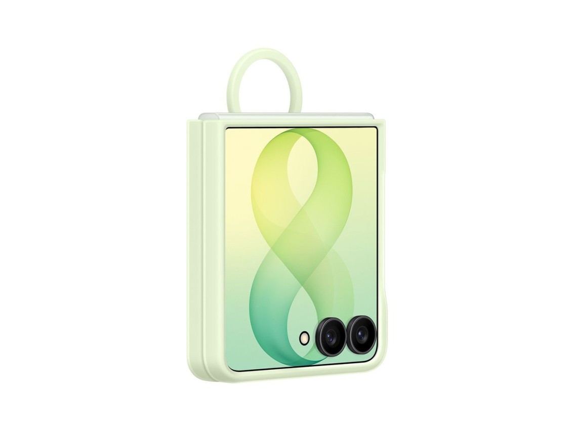 Samsung Silicone Ring Magnet Cover for Samsung Galaxy Z Flip 8 with MagSafe Compatible Ring - Green