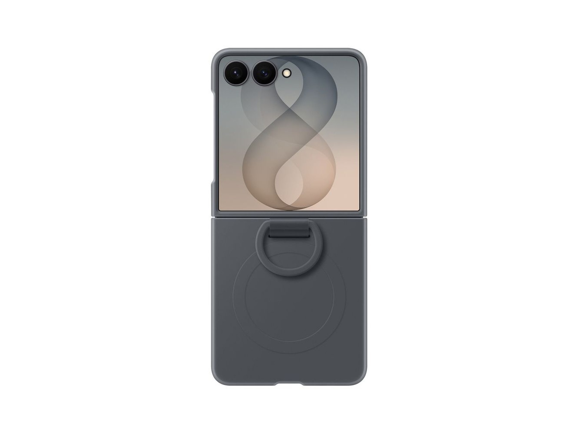 Funda magnética de silicona con anillo para Samsung Galaxy Z Flip 8 con anillo compatible con MagSaf