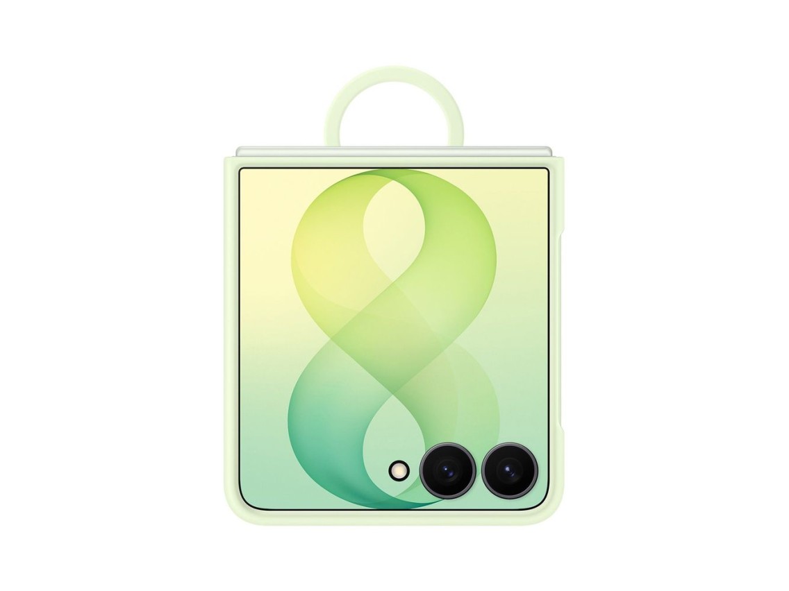 Samsung Silicone Ring Magnet Cover for Samsung Galaxy Z Flip 8 with MagSafe Compatible Ring - Green