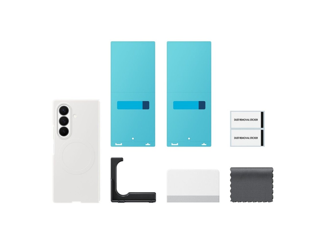 Samsung Silicone Magnet Case for Samsung Galaxy Z Fold 8 compatible with MagSafe + 2 anti-reflective