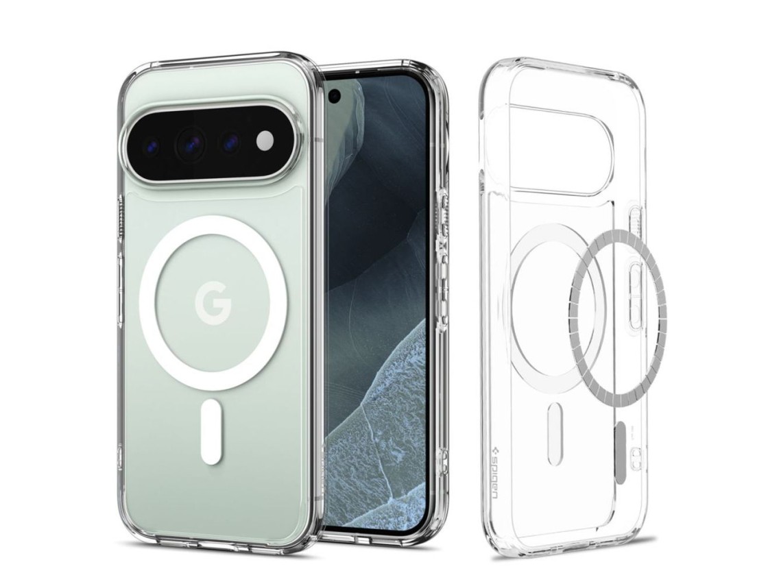 Funda Spigen Ultra Hybrid Mag MagSafe para Google Pixel 11 Pro - Transparente y blanca