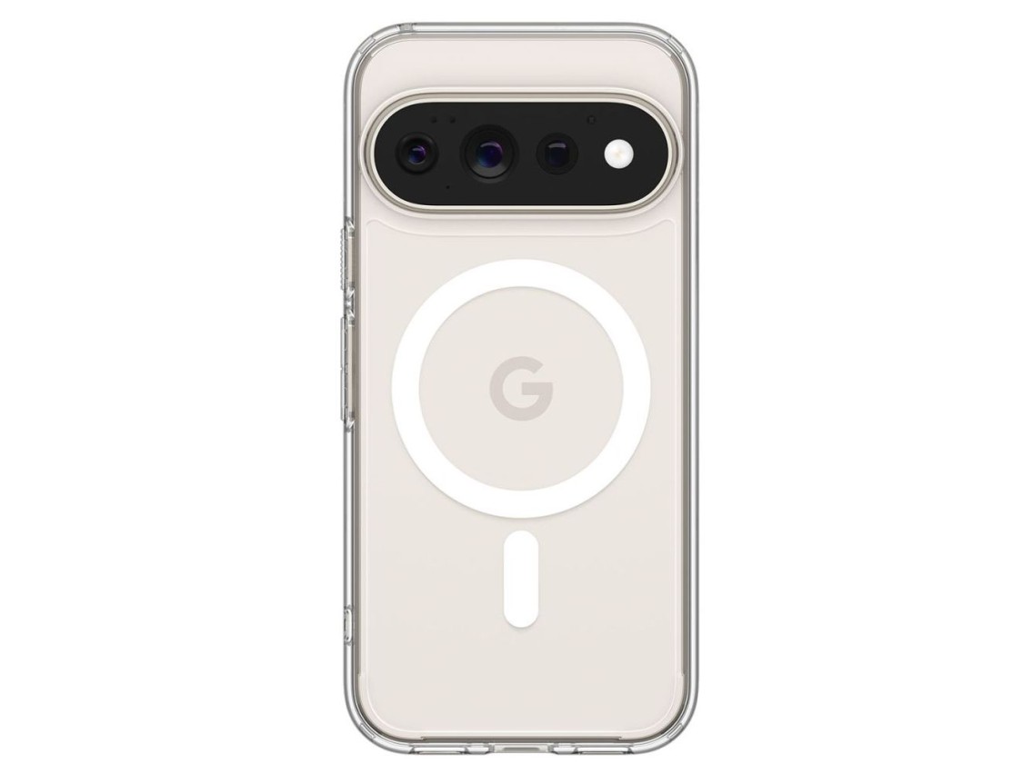 Funda Spigen Ultra Hybrid Mag MagSafe para Google Pixel 11 Pro - Transparente y blanca