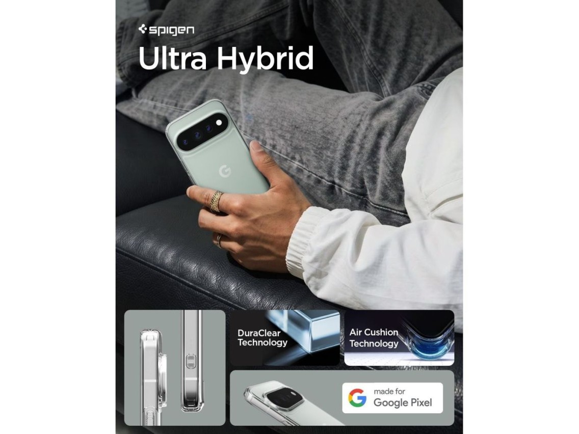 Capa Spigen Ultra Hybrid para Google Pixel 11 Pro - Transparente