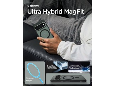 Funda Spigen Ultra Hybrid Mag MagSafe para Google Pixel 11 Pro - Negro y gris Funda Spigen Ultra Hybrid Mag MagSafe para Google Pixel 11 Pro - Negro y gris