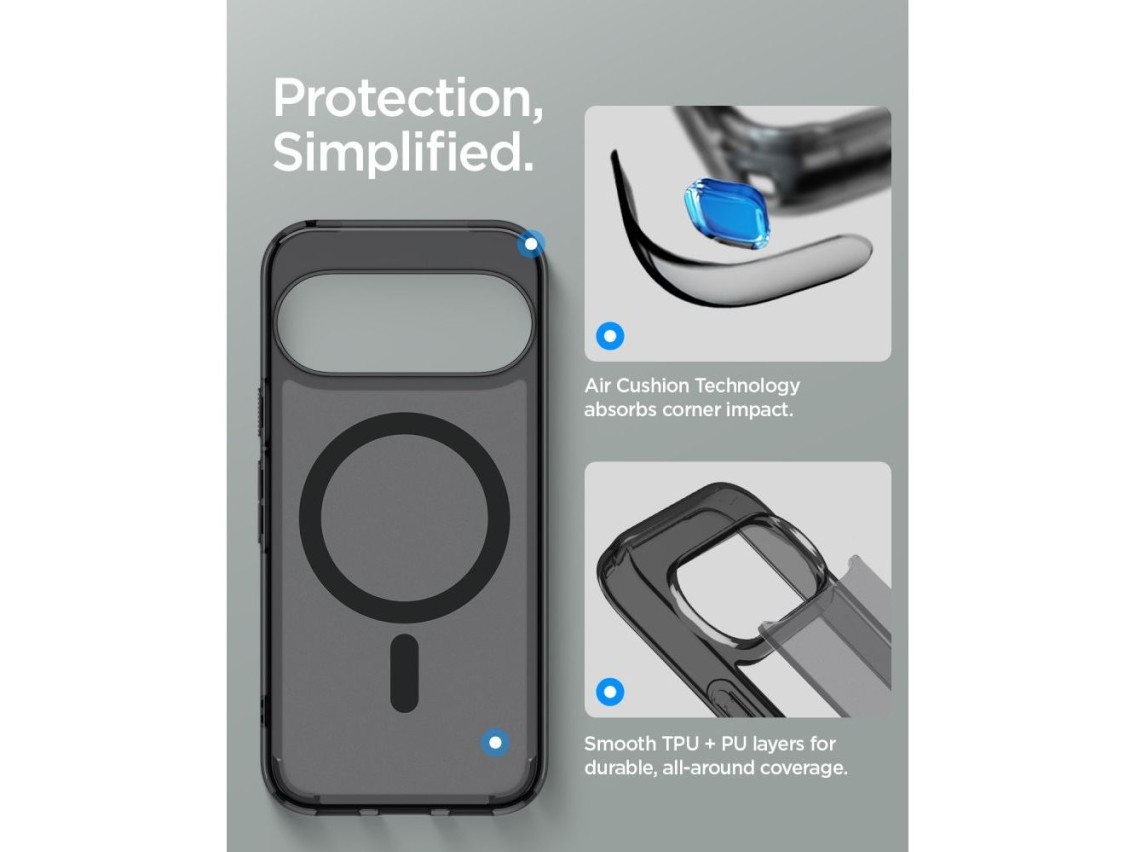 Capa Spigen Ultra Hybrid Mag MagSafe para Google Pixel 11 Pro - Preto e Cinza